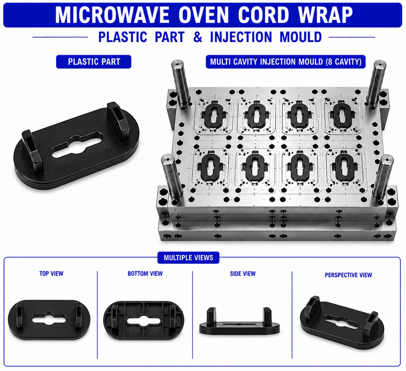 Microwave Oven Plastic Cord Wrap Mould and Moulding Services